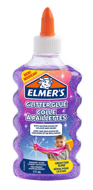 Lepidlo ELMER'S Glitter 177 ml - fialové