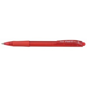 Kuličkové pero Pentel BX417 -  červená