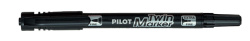 Popisovač Pilot Twin Marker BeGreen -  černá