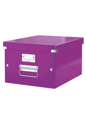Kolekce krabic Click & Store WOW  -  střední / 28,1 x 20 x 36,9 cm / fialová