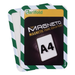 Kapsy Tarifold Magneto bezpečnostní -  A4 / zeleno-bílá / 2 ks / magnetické