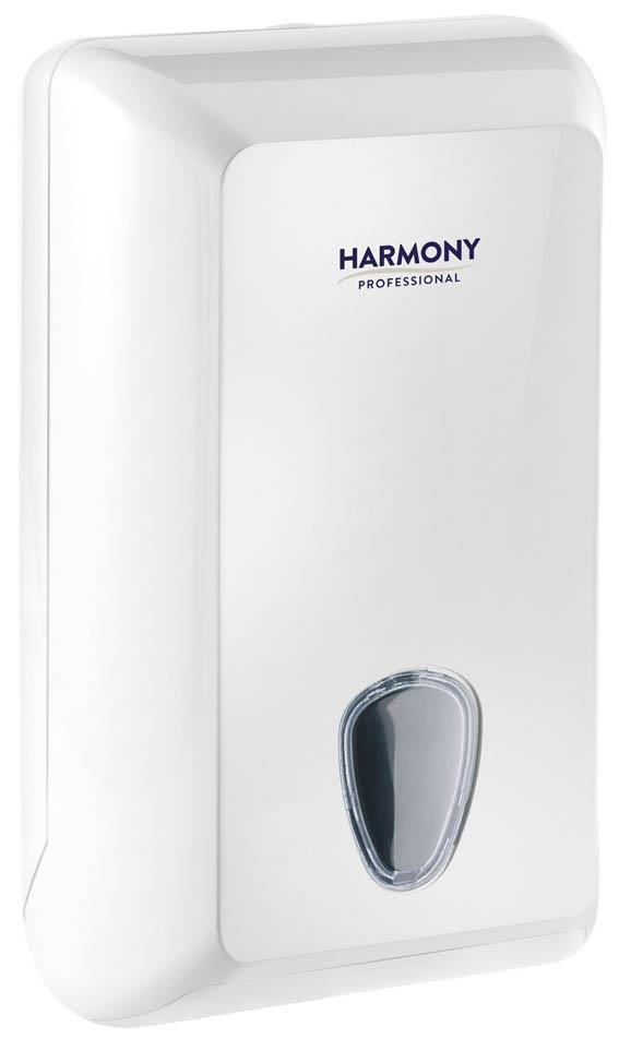 Zásobník na skladaný toaletní papír Harmony Professional  - bílá / 300 x 132 x 170 mm