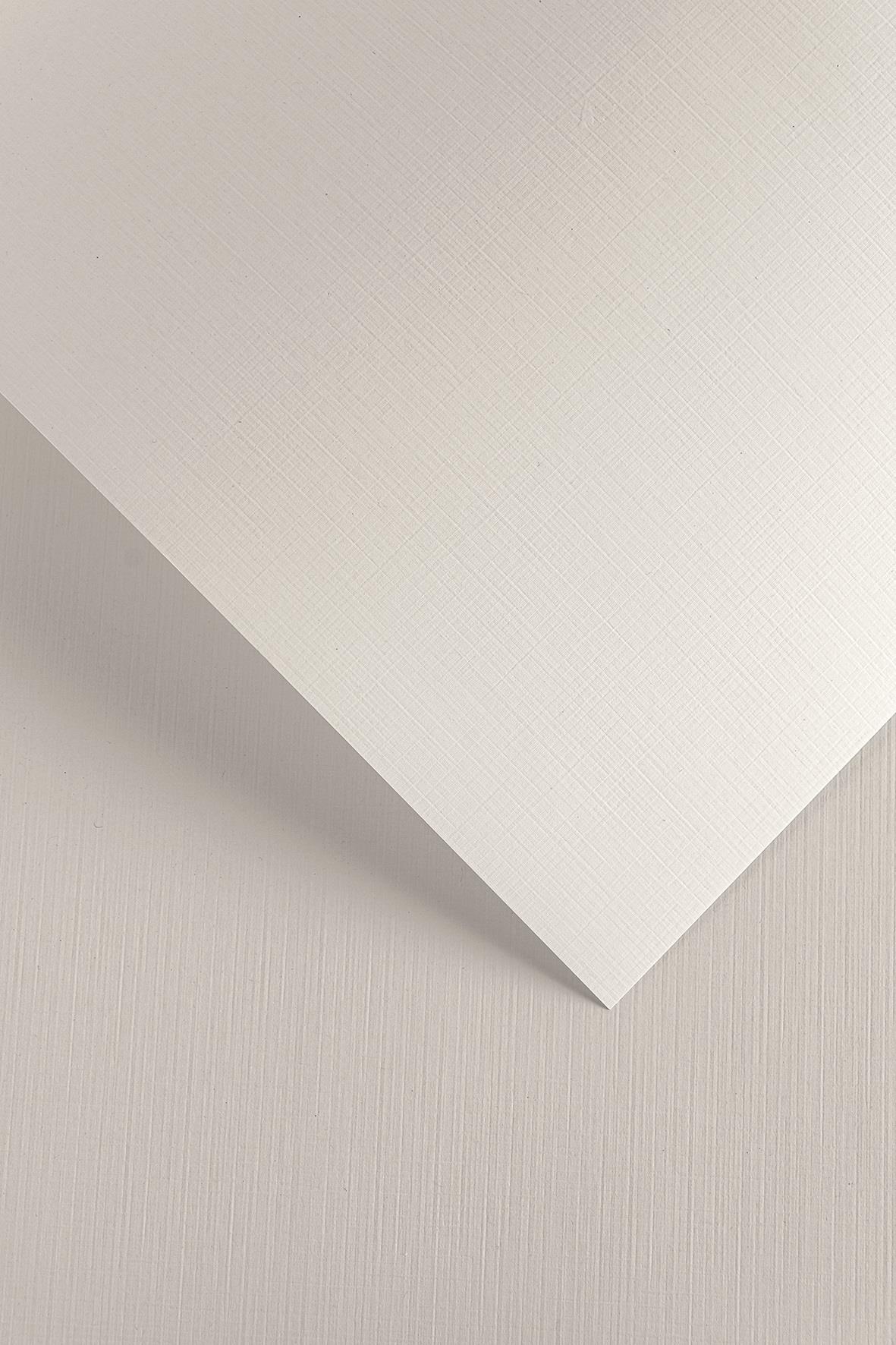 Galeria Papieru ozdobný papír A3 Plátno bílá 250g, 50ks