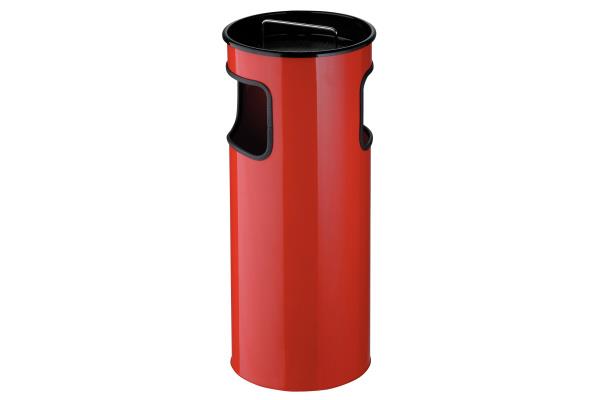 Odpadkový koš s popelníkem - červený 50 l
