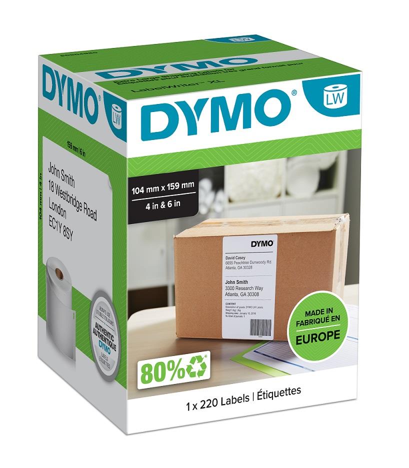 Dymo LabelWriter štítky 159 x 104mm, 220ks, S0904980