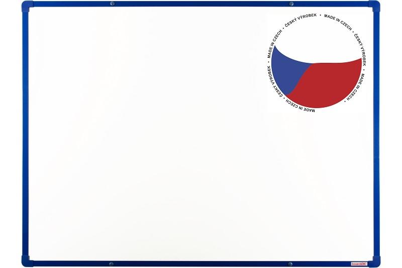 Bílá keramická tabule boardOK 120x90 - modrá