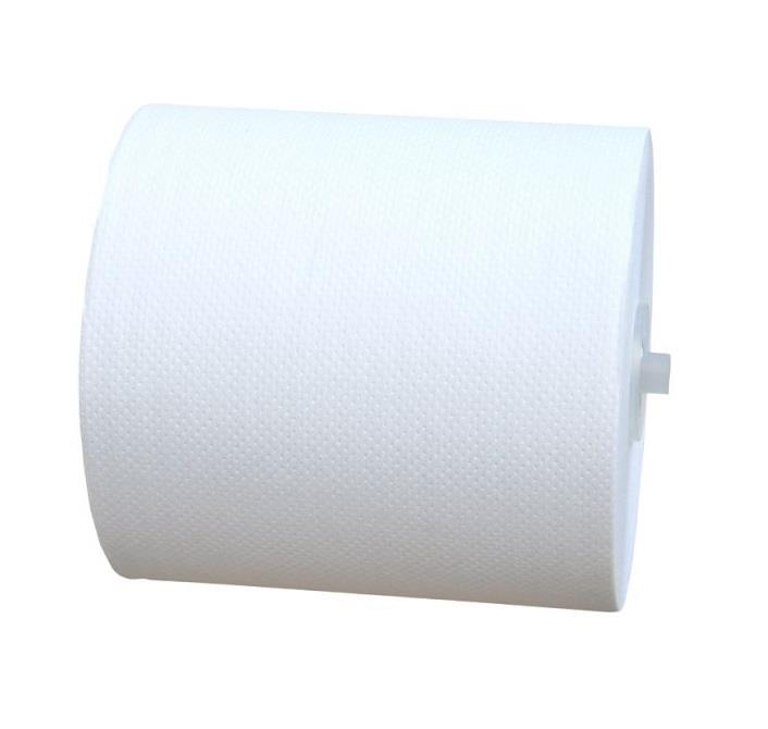 Papírové ručníky v rolích MAXI AUTOMATIC, bílé, 1 vrstvé, (6rolí/balení)