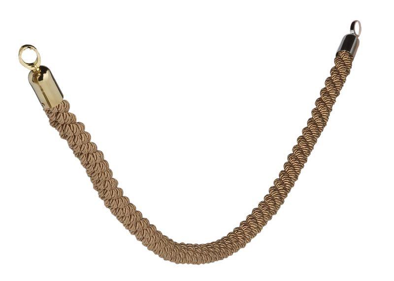 Securit Ozdobný provaz CLASSIC se zlatými koncovkami, bronzová